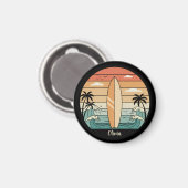 Aimant Vibes de Surf rétro - Surf & Vagues (Recto/Verso)