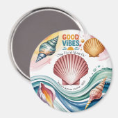 Aimant Vibes d'été Carnet tropical (Recto/Verso)
