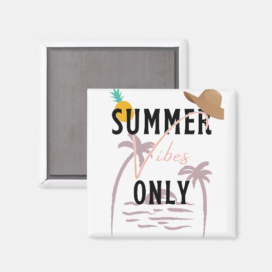 Aimant Vibes d'été seulement Plage (Recto/Verso)