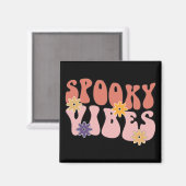Aimant Vibes Éffrayantes rétro Super Halloween (Recto/Verso)