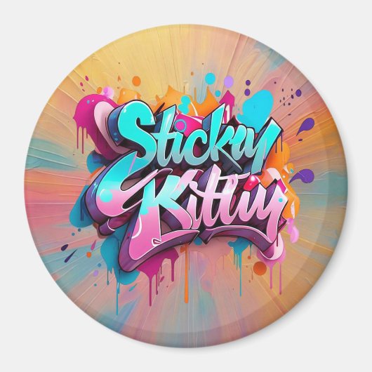 Aimant "Vibes urbaines joueuses" (Devant)