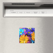 Aimant Vibrant Gerbera Daisy (In Situ (Lave-vaisselle))