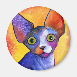 Aimant Vibrant sphynx cat 3 peinture