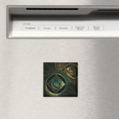 Aimant Vibrations magiques Magic Abstrait Art Carré Magne (In Situ (Lave-vaisselle))