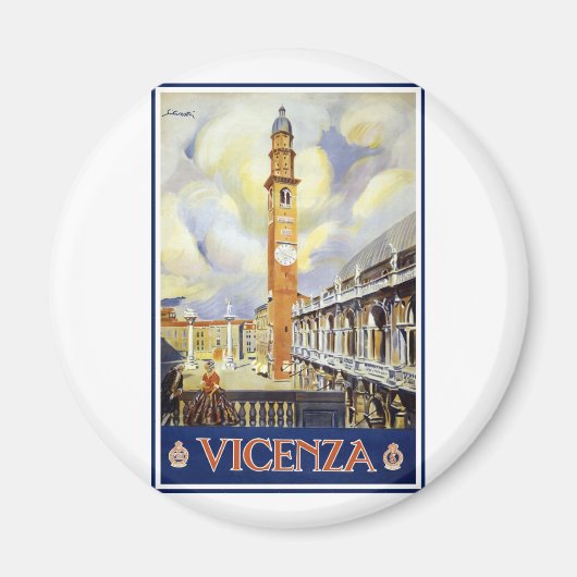Aimant Vicence vintage Italie (Devant)