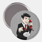 Aimant Victor Crushmore veut dire affaires (Recto/Verso)