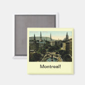 Aimant Victoria Carré, Montréal Vintage (Recto/Verso)