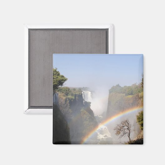 Aimant Victoria Falls Rainbow Waterfall (Recto/Verso)