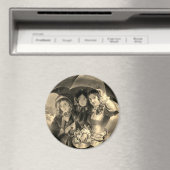 Aimant Victorian fille parapluie pluie victorienne femme  (In Situ (Lave-vaisselle))