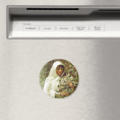 Aimant Victorian hiver fille saint baies branches neige (In Situ (Lave-vaisselle))
