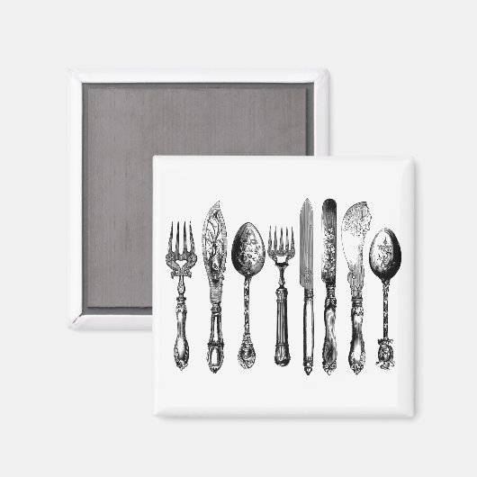 Aimant Victorian silverware silver (Recto/Verso)