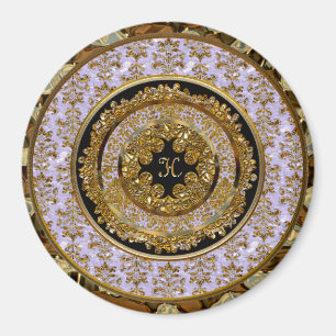 Aimant victorien de monogramme d'Abbigail Edeline
