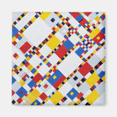 Aimant Victory Boogie Woogie, Mondrian (Devant)