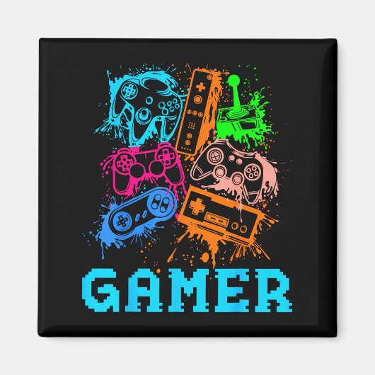 Aimant Video Game Console Controllers Clic Gamer Lover Co (Devant)