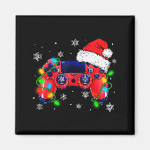 Aimant Video Game Controller Christmas Santa Hat Gamer Bo (Devant)