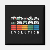 Aimant Video Game Controller Evolution 80s 90s Retro Gami (Devant)