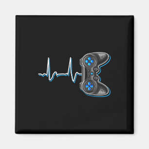 Aimant Video Gamer Heartbeat Video Game Controller Cadeau