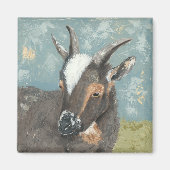 Aimant Vie agricole - Chèvre gris (Devant)