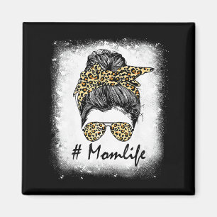 Aimant Vie Bleached Maman Vie Leopard Messager Bun Femmes