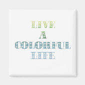 Aimant Vie colorée (Devant)