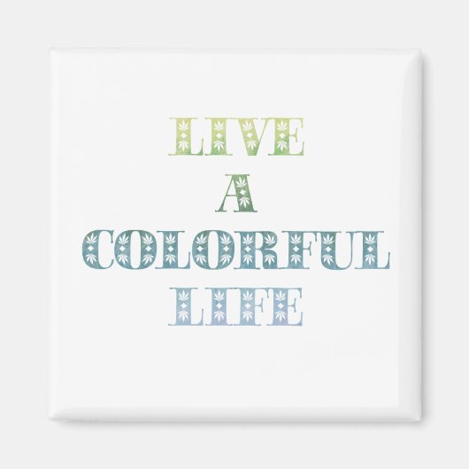 Aimant Vie colorée (Devant)