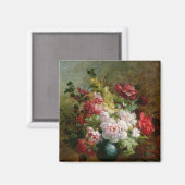 Aimant Vie continue avec fleurs et partitions (Recto/Verso)