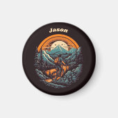 Aimant Vie cyclable, personnalisable rétro (Devant)