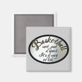 Aimant Vie de basket-ball (Recto/Verso)