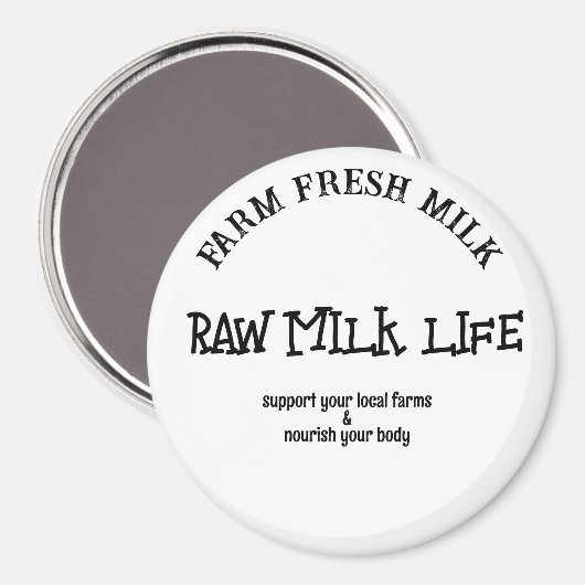 Aimant vie du lait cru (Recto/Verso)