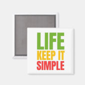 AIMANT VIE. GARDE-LE SIMPLE. (Recto/Verso)