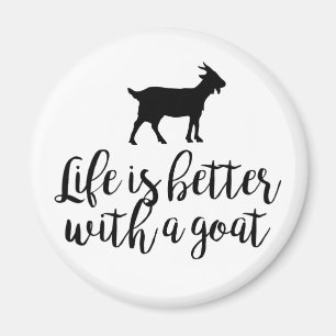 Aimant Vie meilleure avec la chèvre