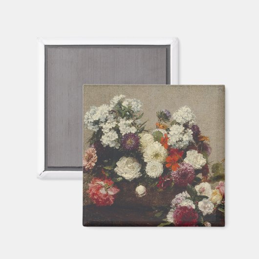 Aimant Vie morte avec fleurs (Recto/Verso)