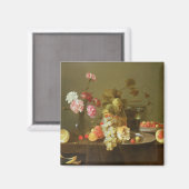 Aimant Vie morte de fruits et de fleurs (Recto/Verso)
