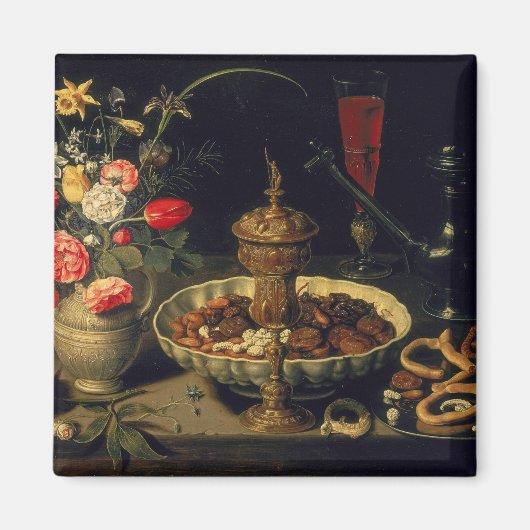 Aimant Vie morte des fleurs et des fruits secs, 1611 (Devant)