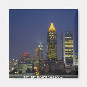Aimant Vie nocturne passionnante, Atlanta, la Géorgie,