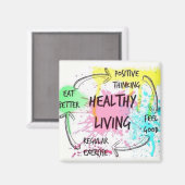 Aimant Vie saine (Recto/Verso)