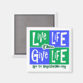 Aimant Vie vive puis vie (Recto/Verso)