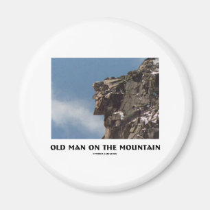 Aimant Vieil homme sur la montagne (illusion optique)