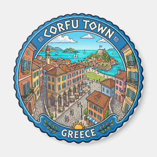 Aimant Vieille ville de Corfou Grèce