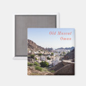 Aimant Vieille ville historique de Mascate - Oman (Recto/Verso)