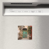 Aimant Vielle porte Turquoise en Crète, Grèce (In Situ (Lave-vaisselle))
