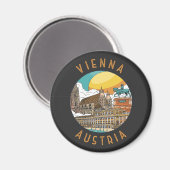 Aimant Vienne Autriche Cercle en détresse (Recto/Verso)