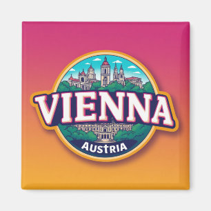 Aimant Vienne Autriche Ville Voyage Cadeau Mémoire 🗺️
