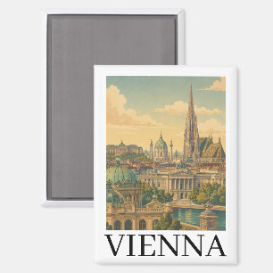 Aimant Vienne Autriche Voyage Vintage Culture Autrichienn