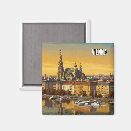Aimant Vienne Autriche Voyages (Recto/Verso)