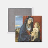 Aimant Vierge à l'enfant par Giovanni Bellini (Recto/Verso)