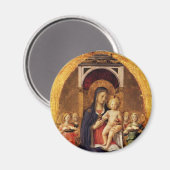 AIMANT VIERGE AVEC ENFANT ET ANGELS (Recto/Verso)