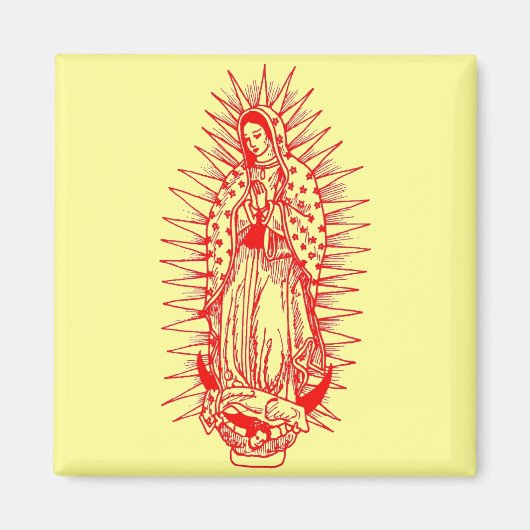 Aimant Vierge de l'aimant de Guadalupe (Devant)