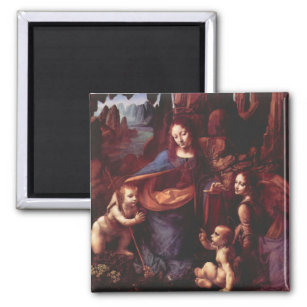 Aimant Vierge des Rochers par Léonard de Vinci