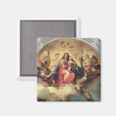 Aimant Vierge et enfant avec des musiciens anges (Recto/Verso)